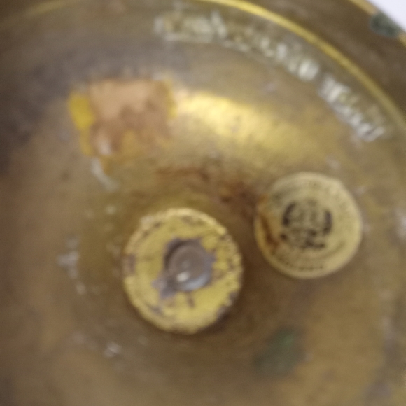 Vintage Distressed Brass 3-Candle Candelabra House of Global Art  ENGLAND - Picture 3 of 7